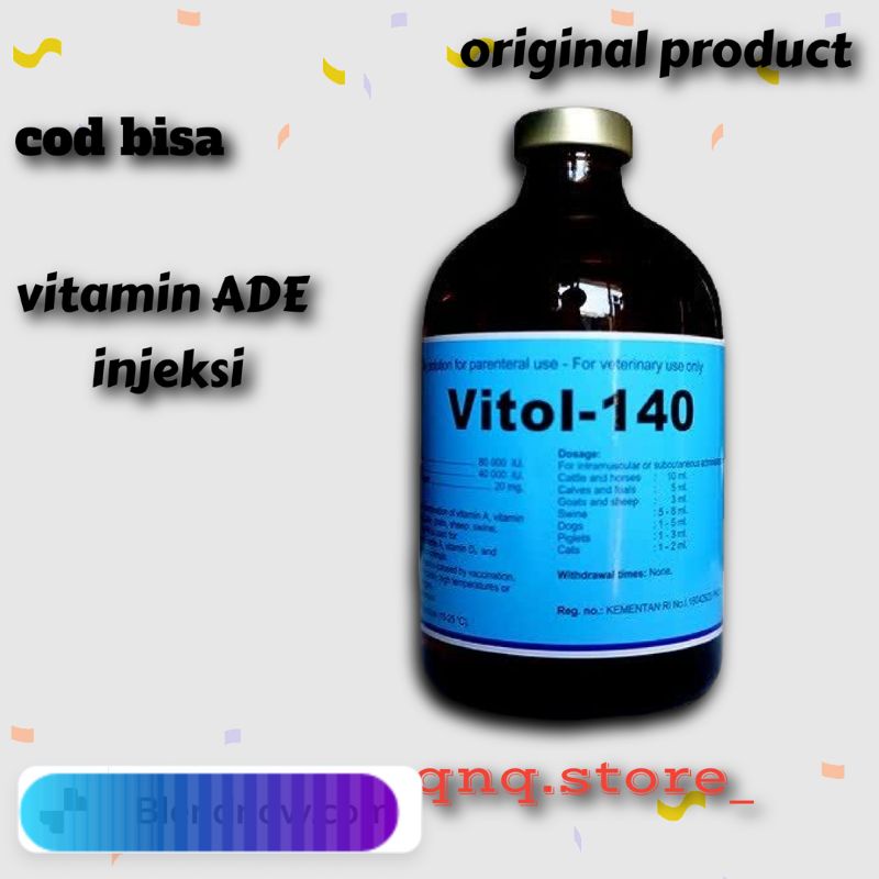 vitol 140 vitamin ade injeksi hewan ternak