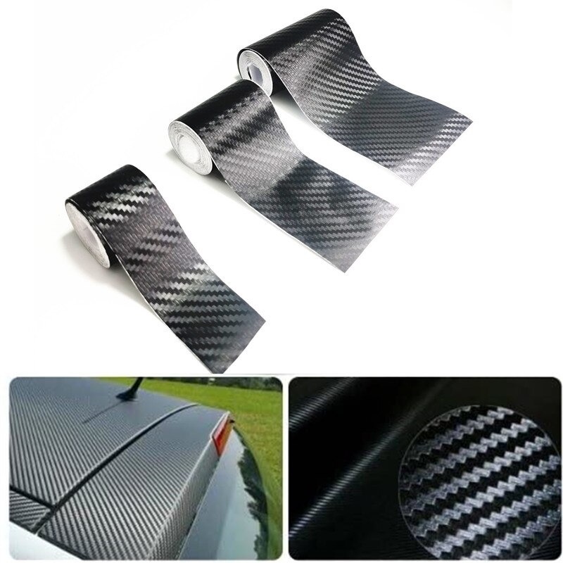 G-ORIi Seametal Stiker Pelindung Mobil Carbon Fiber Tape 70 Mm X 3 M- K3d Black Or-i