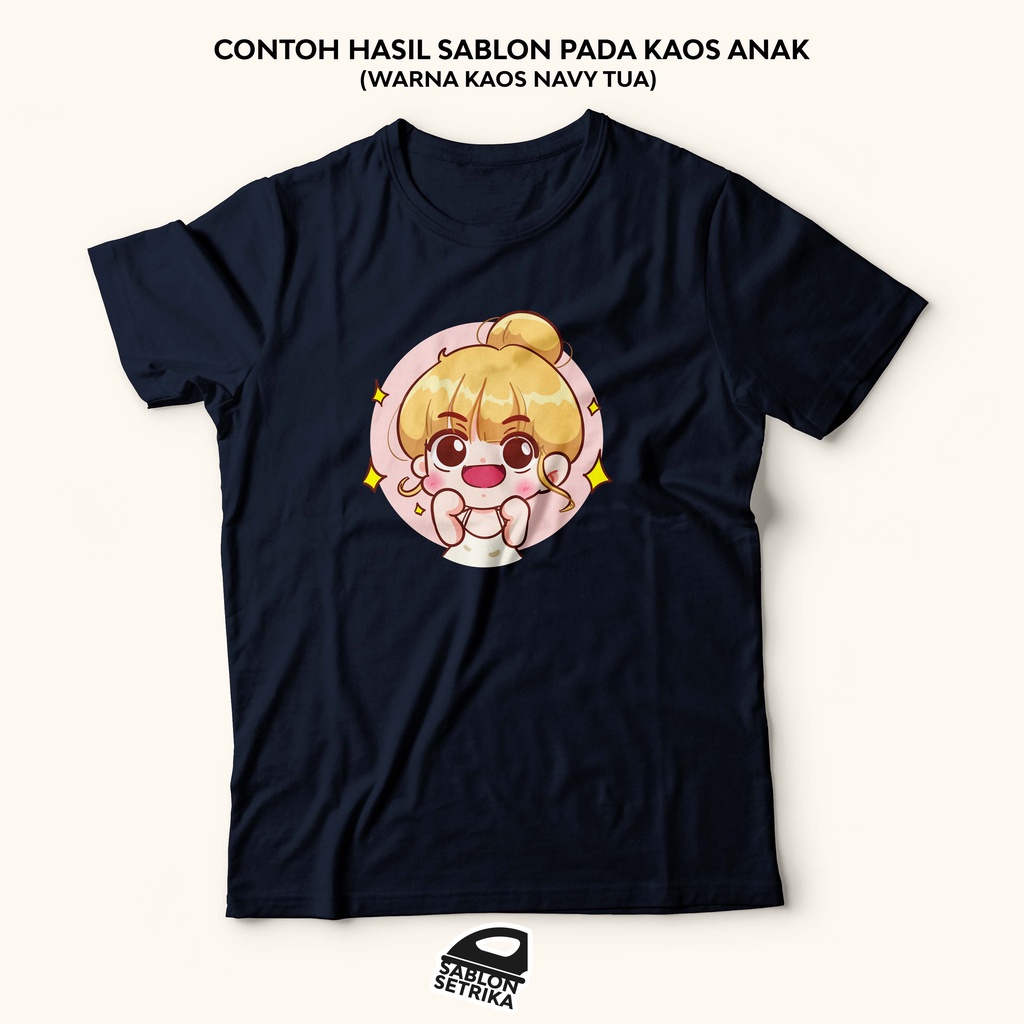 SABLON SETRIKA SABLON DTF PRINTING TEMA KARUN KAWAI RANDOM