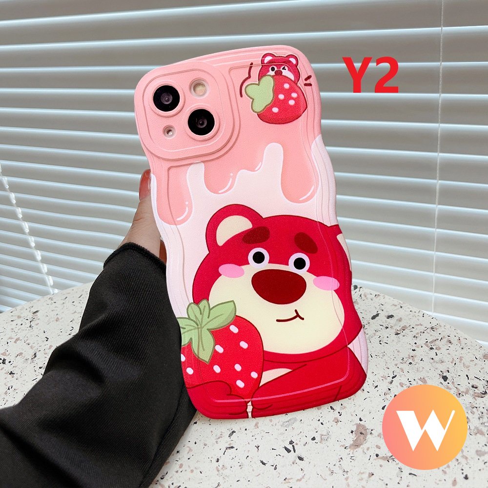 Soft Case Winnie The Pooh Lucu Redmi Note10 8 11 9 9s 11Pro 10s 10Pro Max Mi 11T Pro Redmi 9 10 9A 10C A1 10A A1+9T 9C NFC PO CO M3 X3 NFC Strawberry Bear Manyo Wavy Sarung Tepi