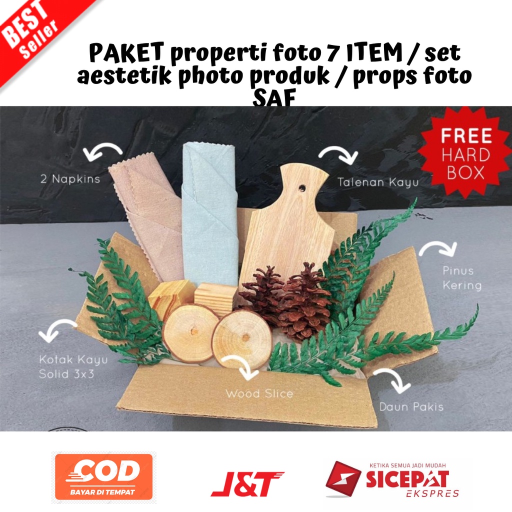 Jual Bayar Di Tempat Paket Properti Foto Set Aestetik Photo Produk Props Foto Saf Item