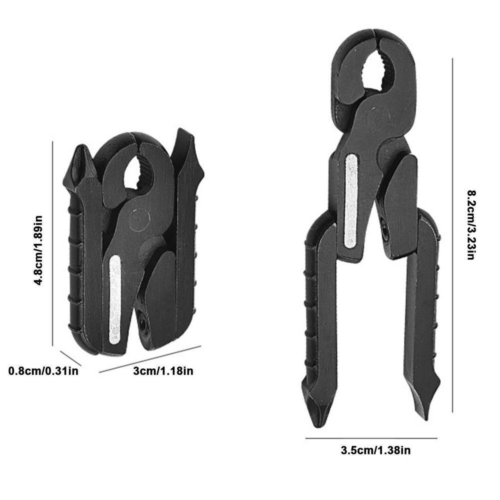 Lanfy Tang Lipat Serbaguna Repairing Hand Tool Outdoor Alat Ukur Penggaris