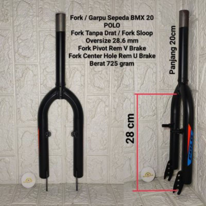 (Gratis Ongkir &amp; COD) FORK GARPU OS SEPEDA BMX UKURAN 20 GENIO SEPEDA BMX 20 INCH OVERSIZE / GARPU SEPEDA BMX