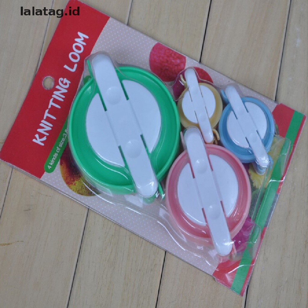 [lalatag] 4ukuran Hairball Maker Bulu Halus Bola Penenun Craft Knitg Wool Alat DIY [ID]