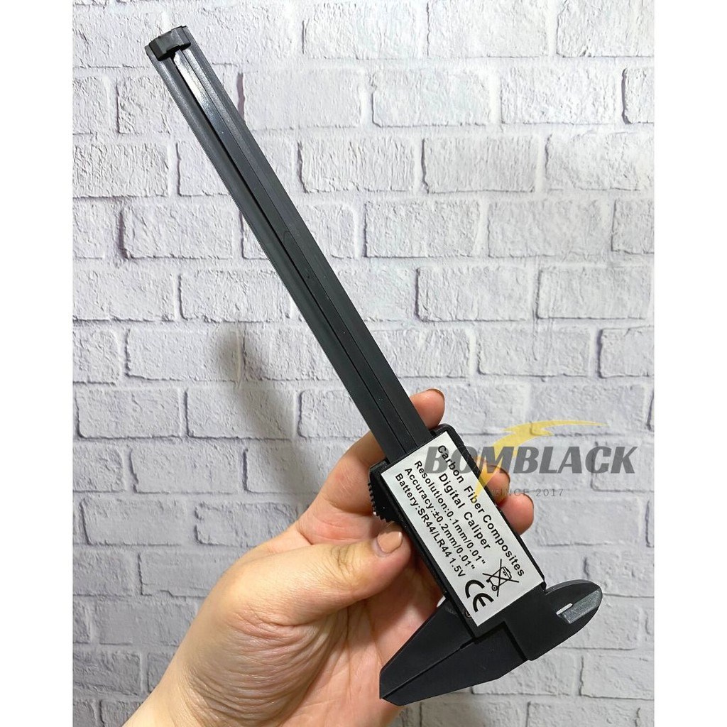 Sigmat Skekmat Jangka Sorong Digital Vernier Caliper LCD 150mm Carbon