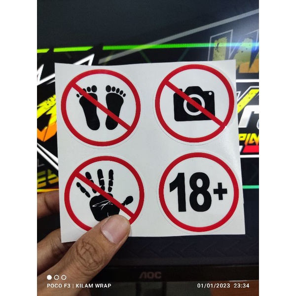 

STIKER DILARANG 1 PAKET PRINT CUTT