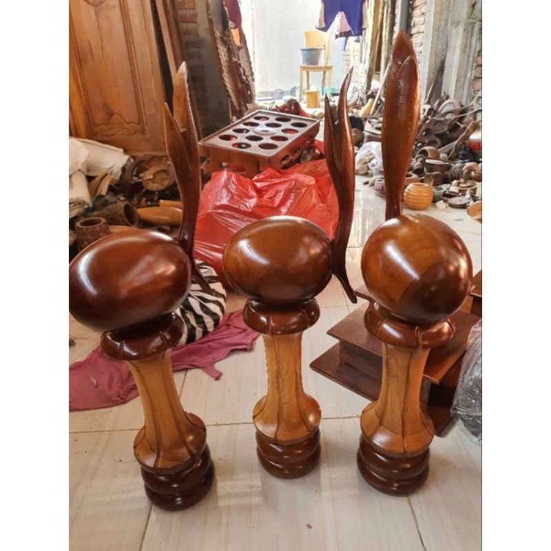 piala kayu jati pramuka 60-50-40 cm