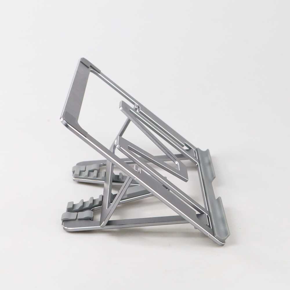 Stand Aluminium Foldable Portable Adjustable Non-Slip - Stand Laptop Tablet Kantor / Sekolah / Kuliah Anti Slip