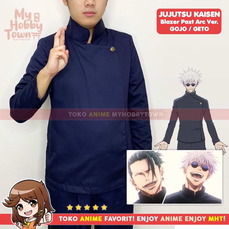 Blazer Jaket Anime Gakuran Jujutsu Kaisen Geto Suguru Gojo Satoru Past Arc