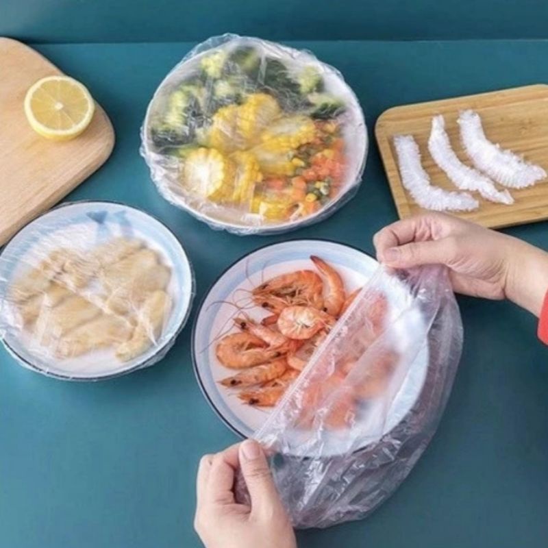 Wrap Karet Plastik Penutup Pelindung Makanan Buah Food Plastic Wrap