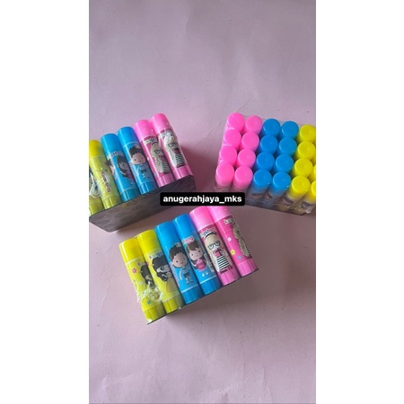 

[2 LUSIN / 24 PCS] GLUESTICK FANCY 10 GRAM BERKUALITAS , LEM STIK 10 GRAM , GLUE STICK FANCY