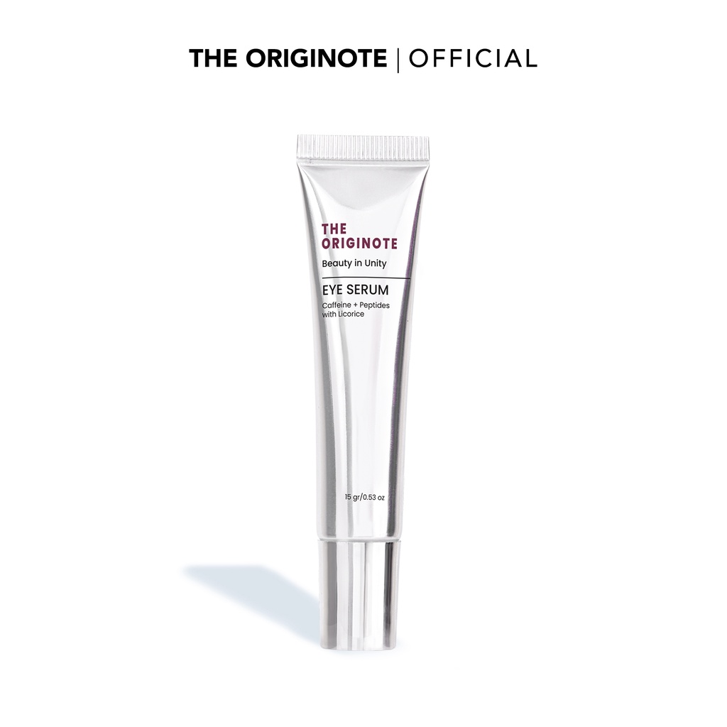 The Originote Eye Serum 15gr Eye Treatment Eye Cream Eye Serum Mencerahkan dan Mengencangkan Area Mata with Caffeine, Peptides & Licorice【BPOM】