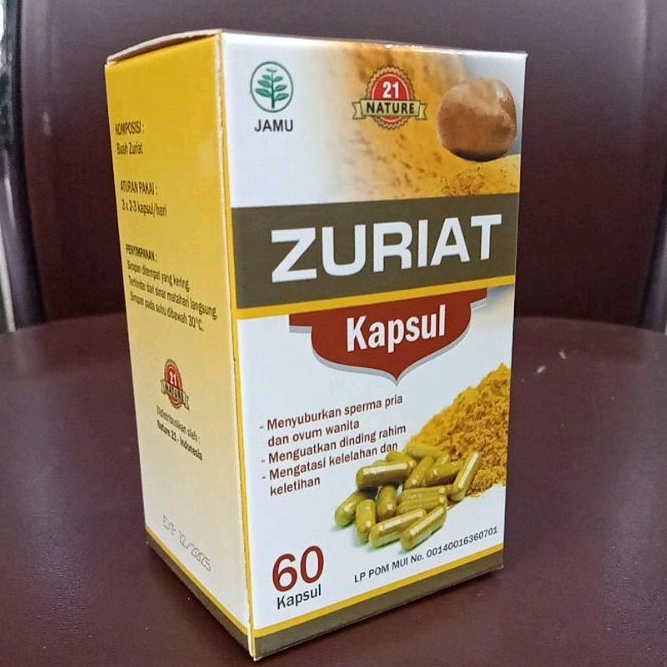 JAMU ZURIAT KAPSUL 60 KAPSUL / JAMU NATURE ZURIAT PROMIL ( PROGRAM HAMIL) / ASLI KAPSUL ZURIAT 60 KA