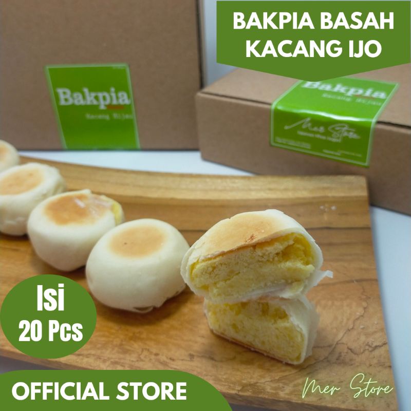 Bakpia Pathok Basah Kacang ijo isi 20pcs / oleholehjogja / merstore