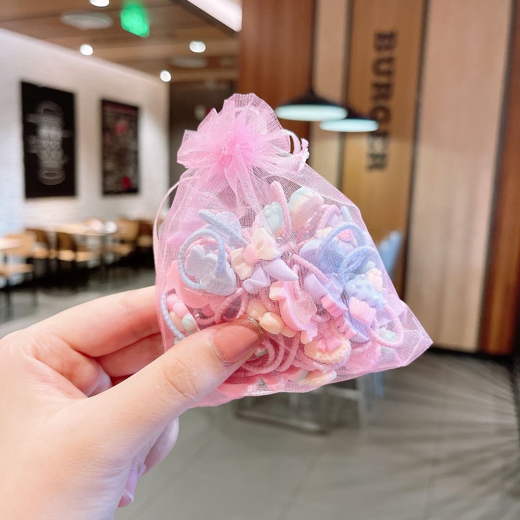 [MTOYS] IKAT RAMBUT KOREA ANAK ICON KARAKTER LUCU 1 SET 40 PCS - SH2017