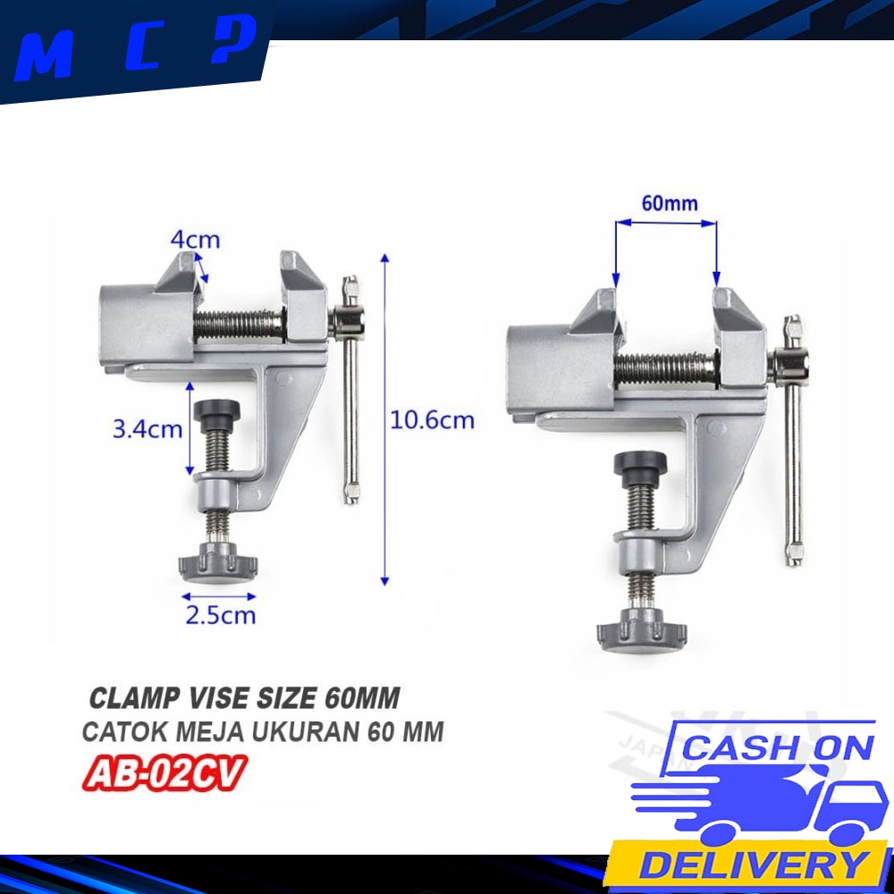 Penjepit Meja Table Vise - Mini Ragum Catok Meja Kecil Penjepit Clamp Meja Catok Vise YUKIDO TECHNOLOGY - Mini Vise Clamp Meja Klem Catok Vise Table Alumunium Penjepit Benda Catok Meja PALING LARIS