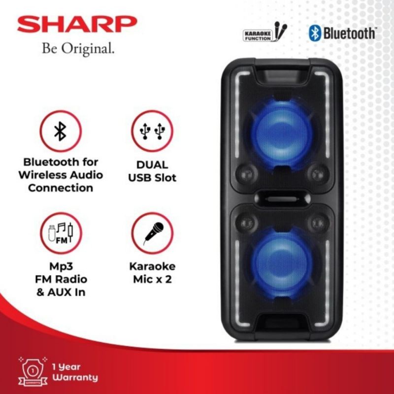 SPEAKER SHARP PORTABLE PARTY SYSTEM PS 920 PS920