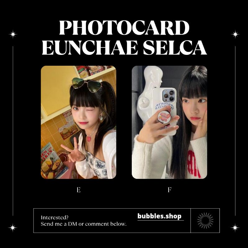 PHOTOCARD UNOFFICIAL EUNCHAE LE SSERAFIM SELCA