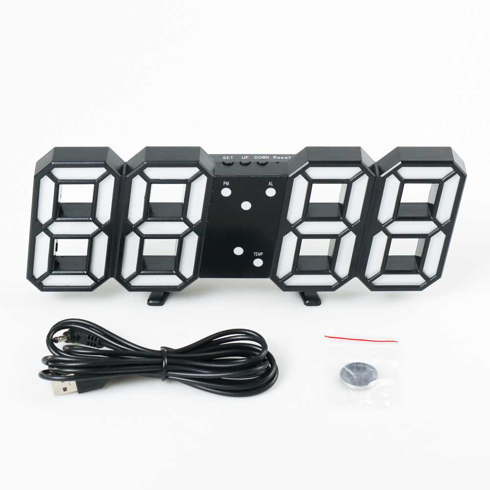 Jam Meja LED Digital Clock - TS-S60-W