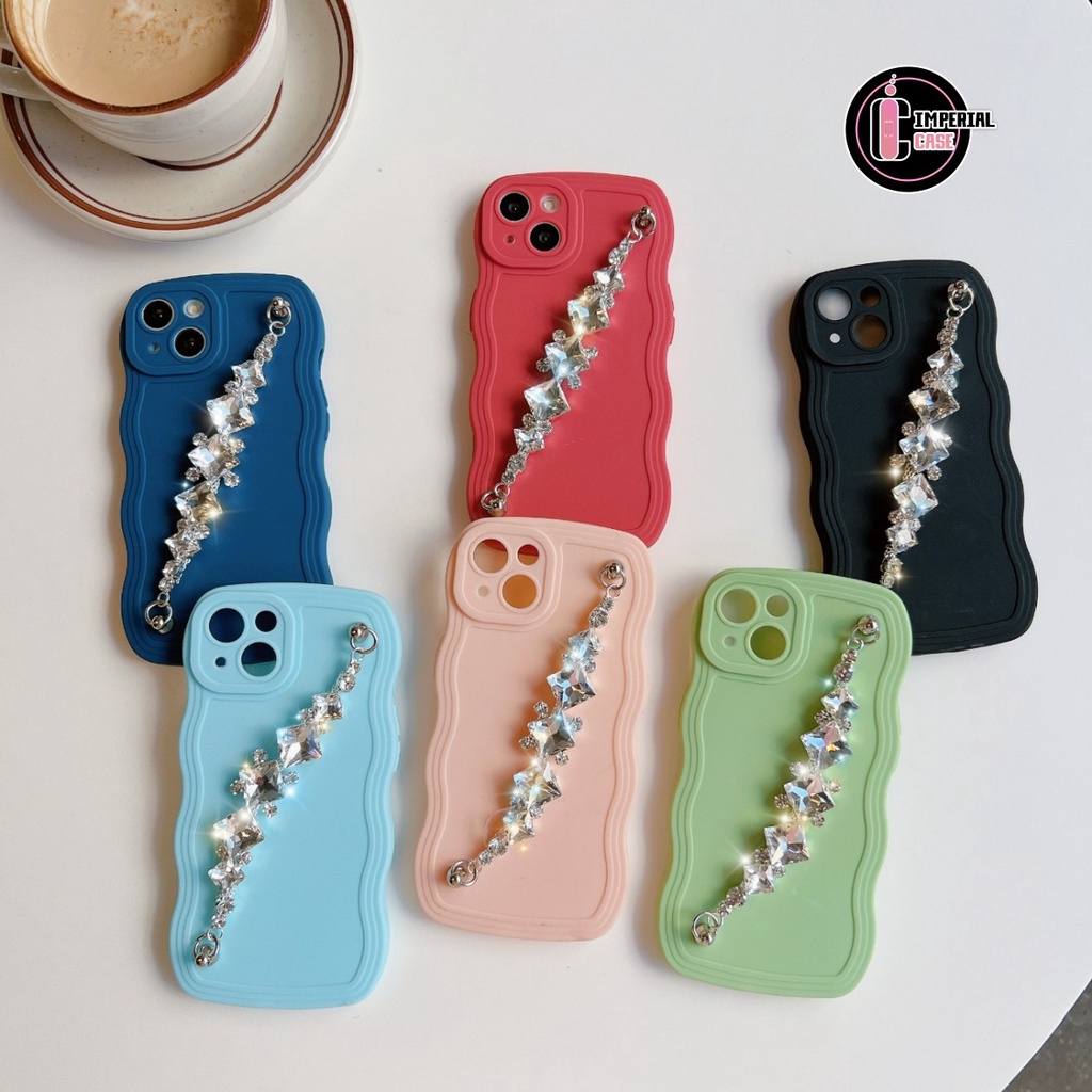 GC03 SOFTCASE GELOMBANG RANTAI DIAMOND FOR XIAOMI REDMI A1 PLUS 5A 6A 8 8A PRO 9 9A 9C 10A 9T 10 10C