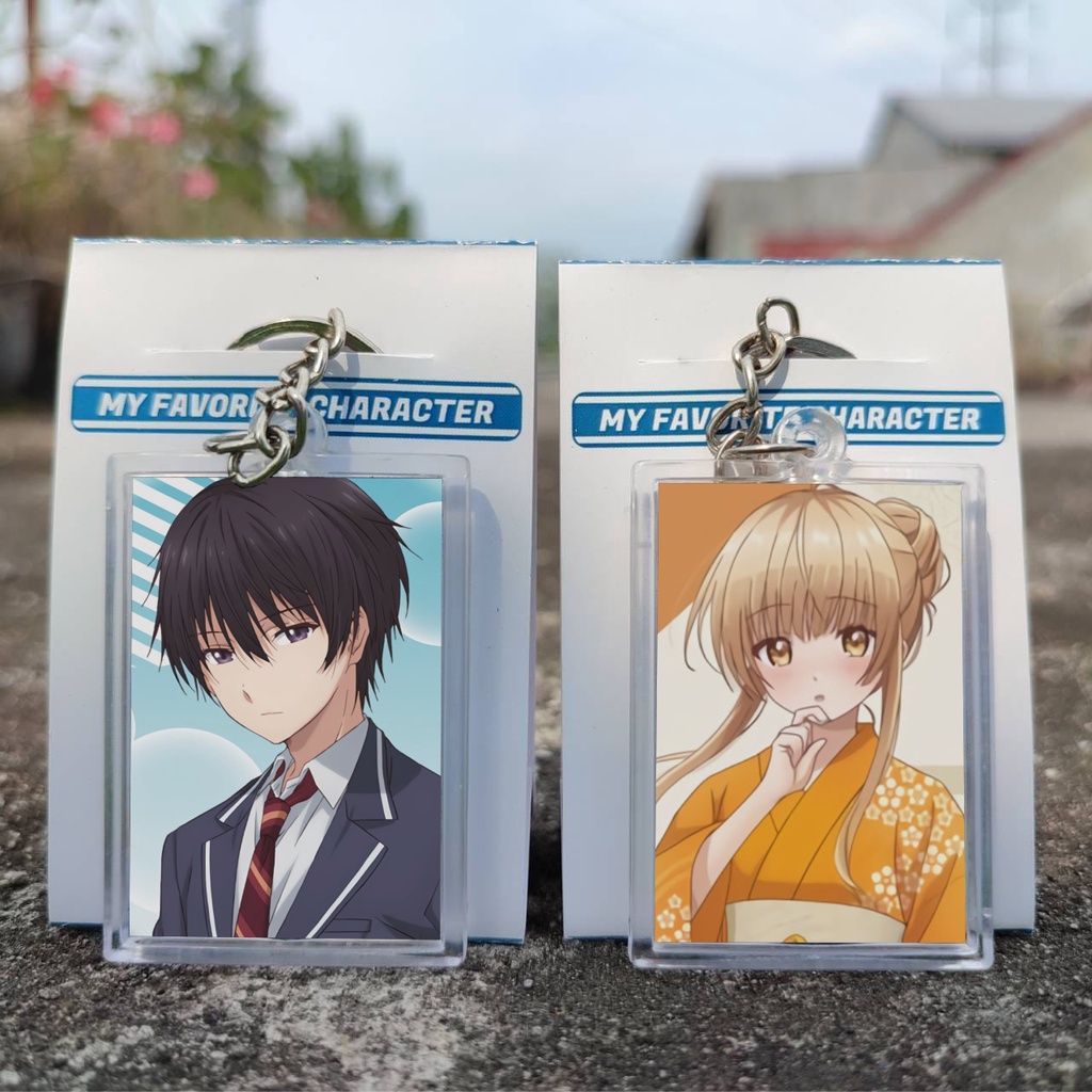 Keychain Anime The Angel Next Door Spoils Me Rotten - Ganci Anime Otonari no Tenshi-sama ni Itsunoma