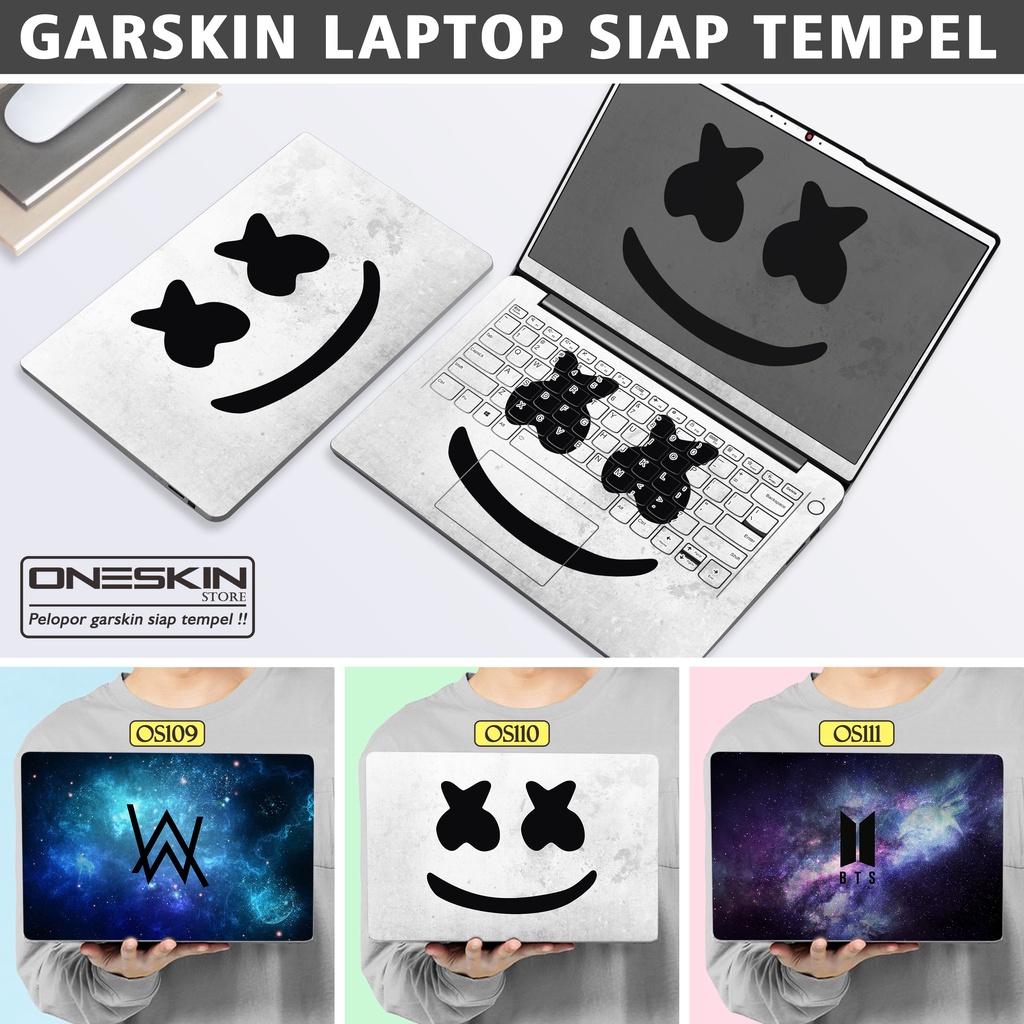 Garskin Sticker Laptop Protector Macbook Full Body Bottom Bezel Palmrest Skin Marshmallow