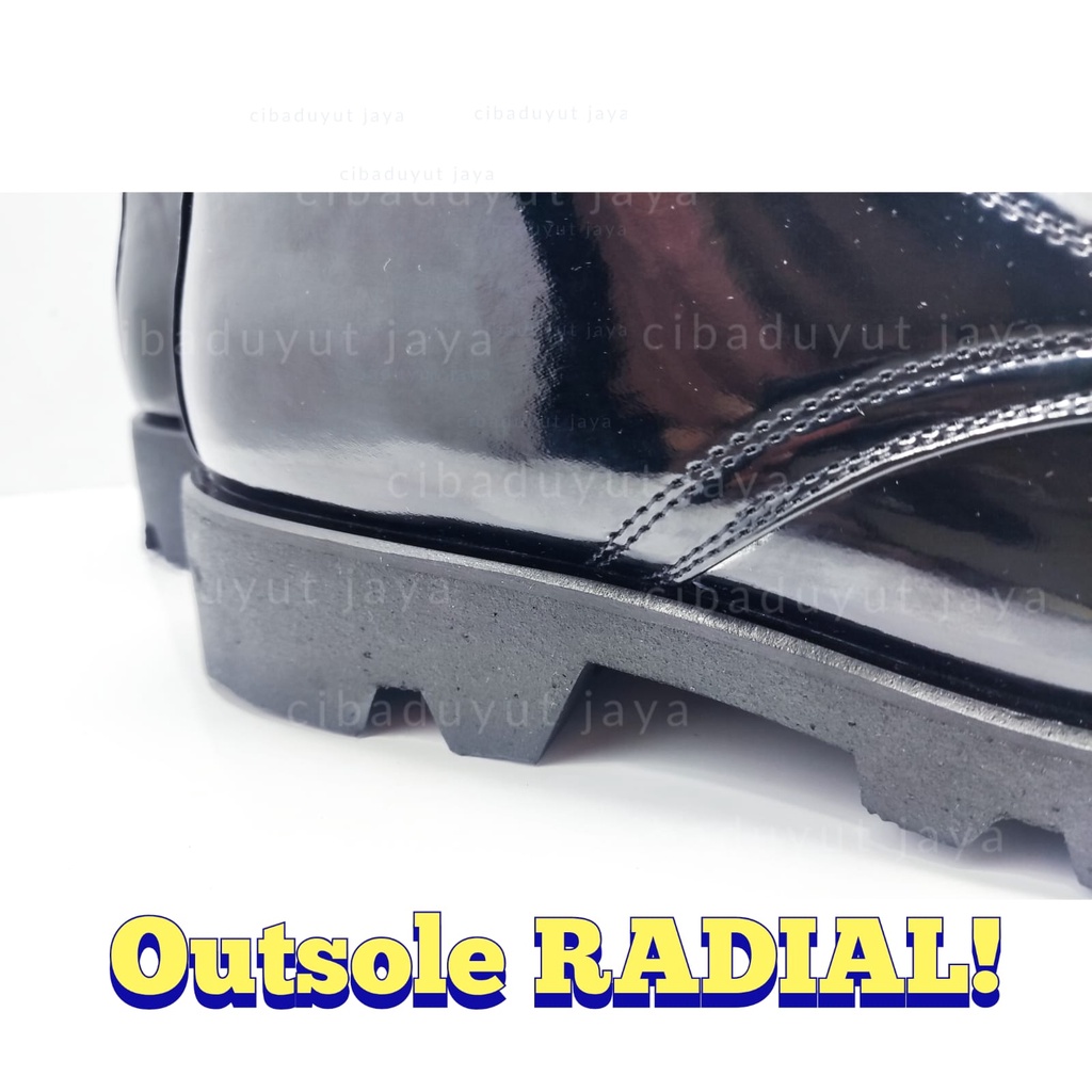 SEPATU KILAP PANTOFEL RESMI PDH PDL POLISI POLRI TNI SECURITY SATPAM DINAS KERJA TALI IKAT