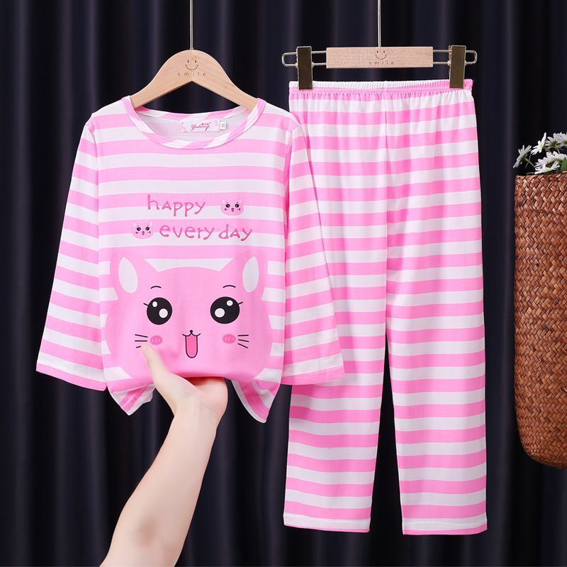 Baju tidur Anak Lengan Panjang bahan Adem