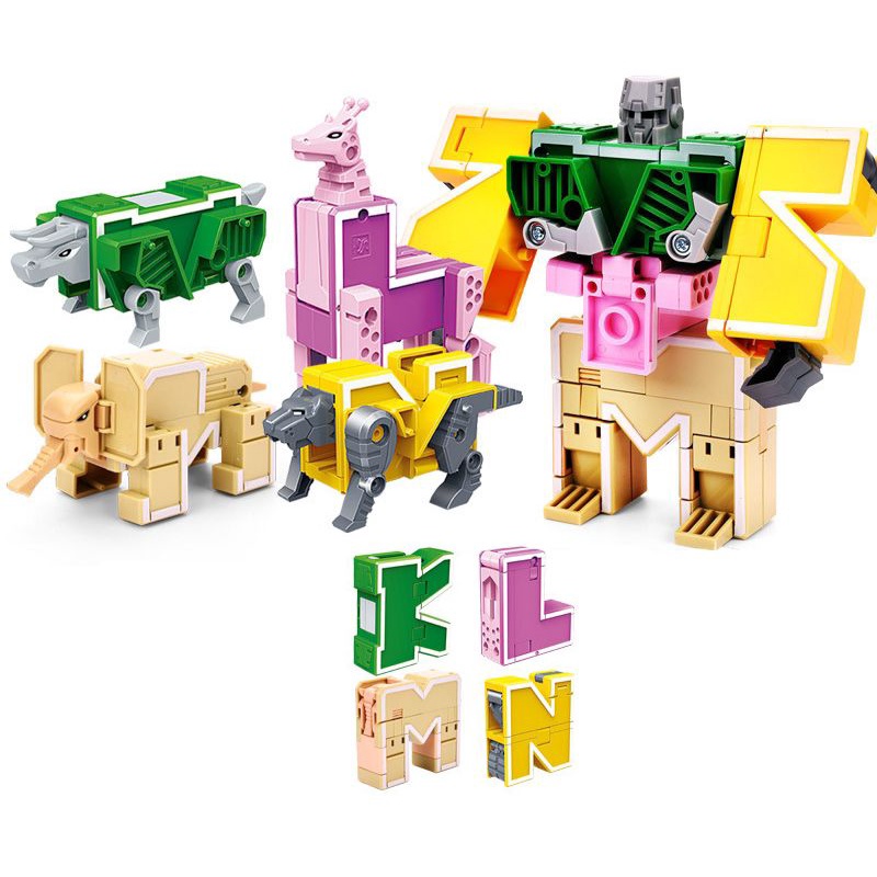 Mainan Huruf Bisa Jadi Robot / Mainan Huruf KLMN Bisa Berubah Bentuk Jadi Robot