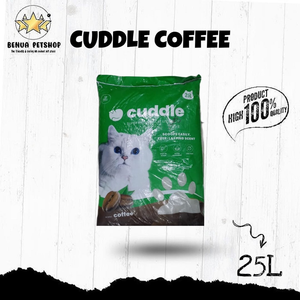 PASIR KUCING PREMIUM CUDDLE ALL VARIAN 25 LITER (GRAB GOSEND)