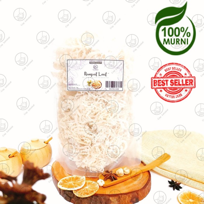 

Terlaris ✨ - 1kg Rumput laut putih / Spinosum Cottoni / Rempah / JSR 100% PREMIUM 2.1.23