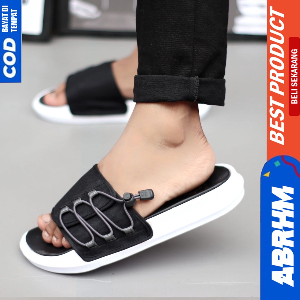 Sandal Slide Pria Sendal Selop Distro Original Abrhm Franky