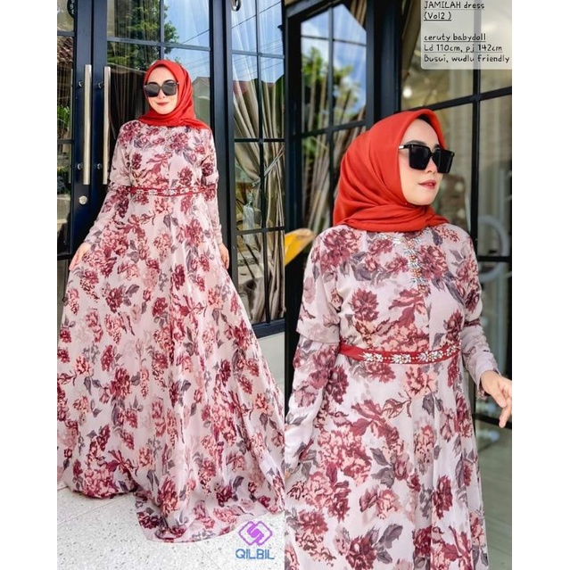 JAMILAH DRESS ori by QILBIL