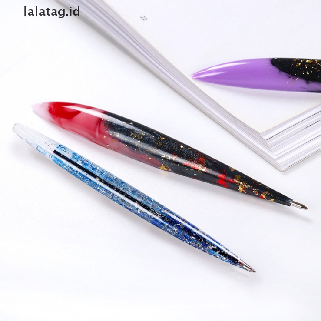 [lalatag] Pen Uv Resin Epoxy Silicone Mold DIY Ballpoint Pen Case Membuat Isi Ulang Alat [ID]