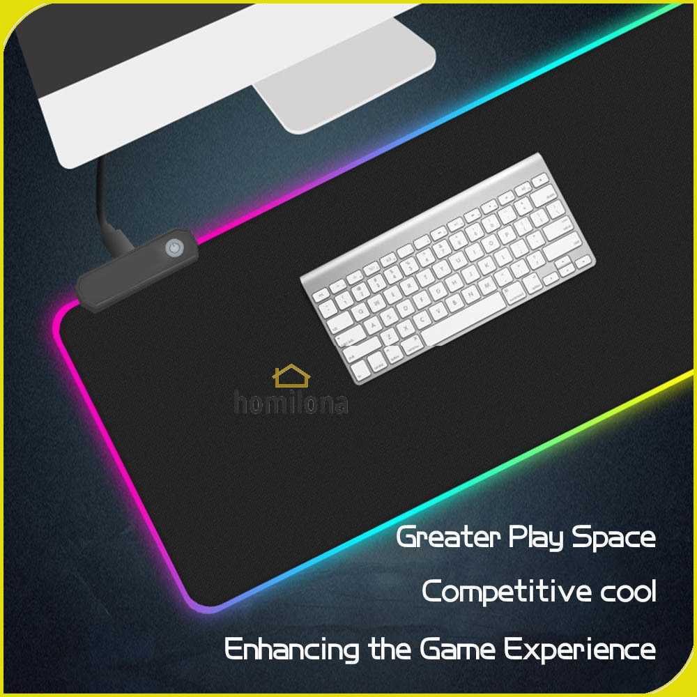 TaffGO Gaming Mouse Pad Glowing RGB LED High Precision