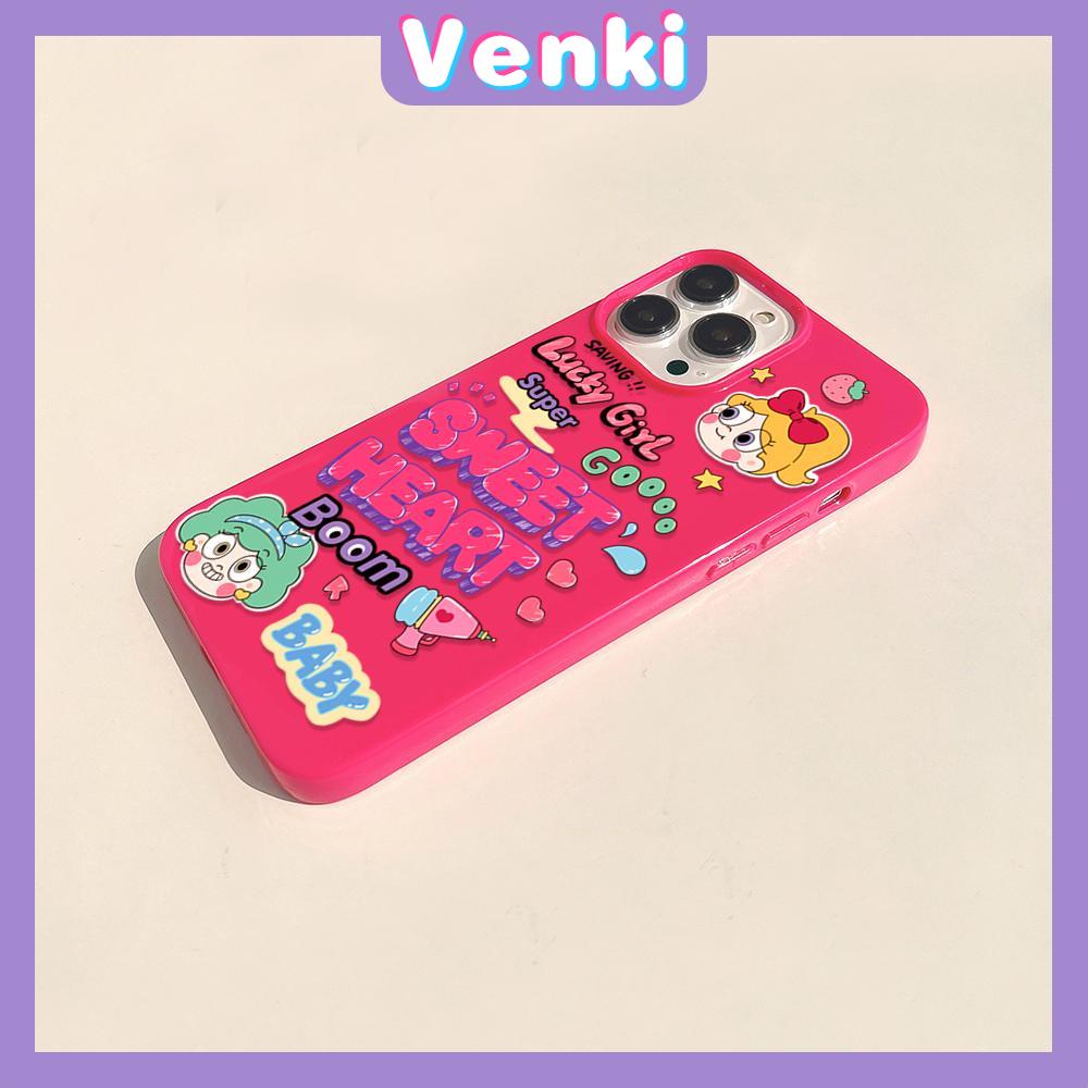 iPhone Case Soft TPU Glossy Pink Candy Case Cute Cartoon Lucky Girl Camera Protection Shockproof For iPhone 14 13 12 11 Pro Max 7 8 Plus X XR