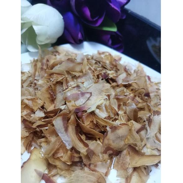 

VGEGH katsuobushi /katsuboshi halal / ikan cakalang serut / bonito flakes,Taburan ( ikan cakalang serut) Takoyaki ecer, tanpa MSG - bonito flakes grade A katsuobusi Terkini