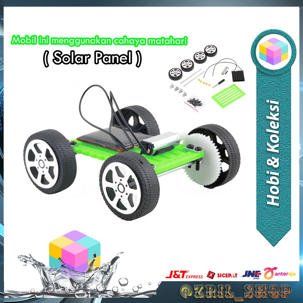 Mobil Rakit Mainan Edukasi Anak Tenaga Surya Puzzle IQ Robot -103