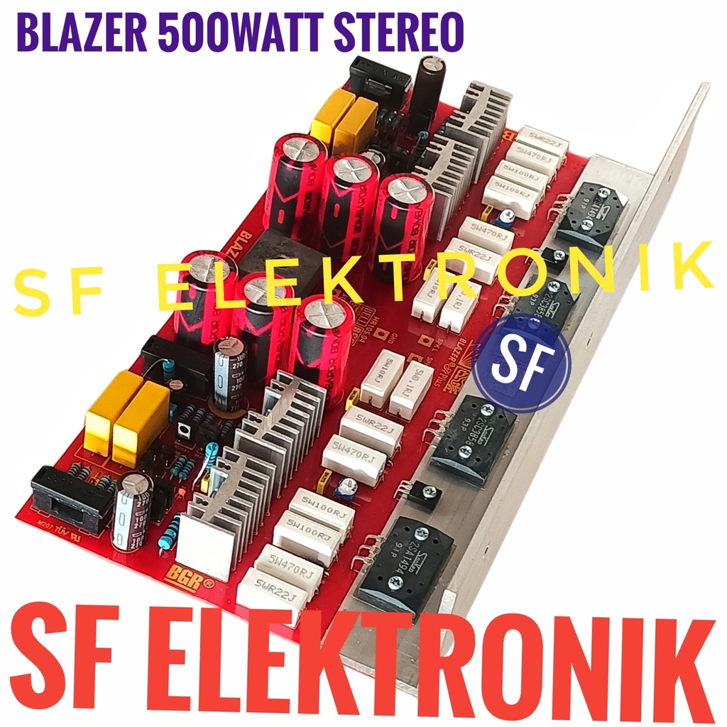 NEW Kit Power Amplifier Blazer 500Watt Stereo 2X250Watt **
