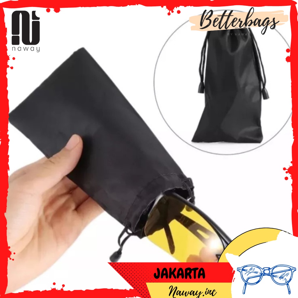 Sarung Kacamata / Tempat Kacamata Kain Bahan Lembut