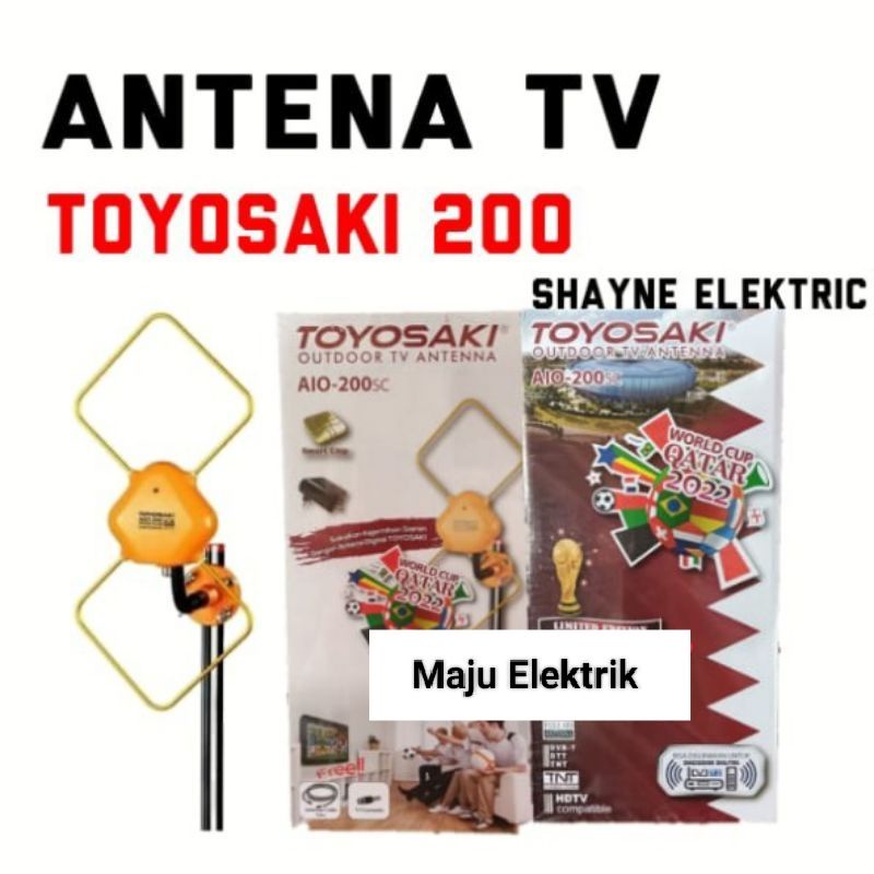 Antena Tv Outdoor Indoor Aio-200/Antena Tv Luar Dalam Toyosaki.