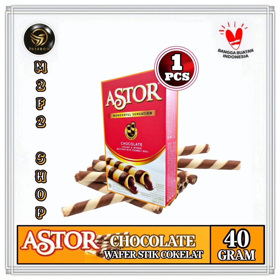 

ASTOR Wafer Stick Wonderful Sensation Double Cokelat - 40 gr (Kemasan Satuan)