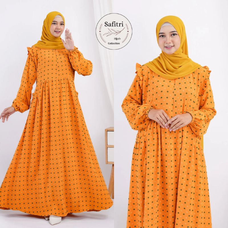 Gamis Crinkle Uragiri Terbaru Ori by Safitri Fashion