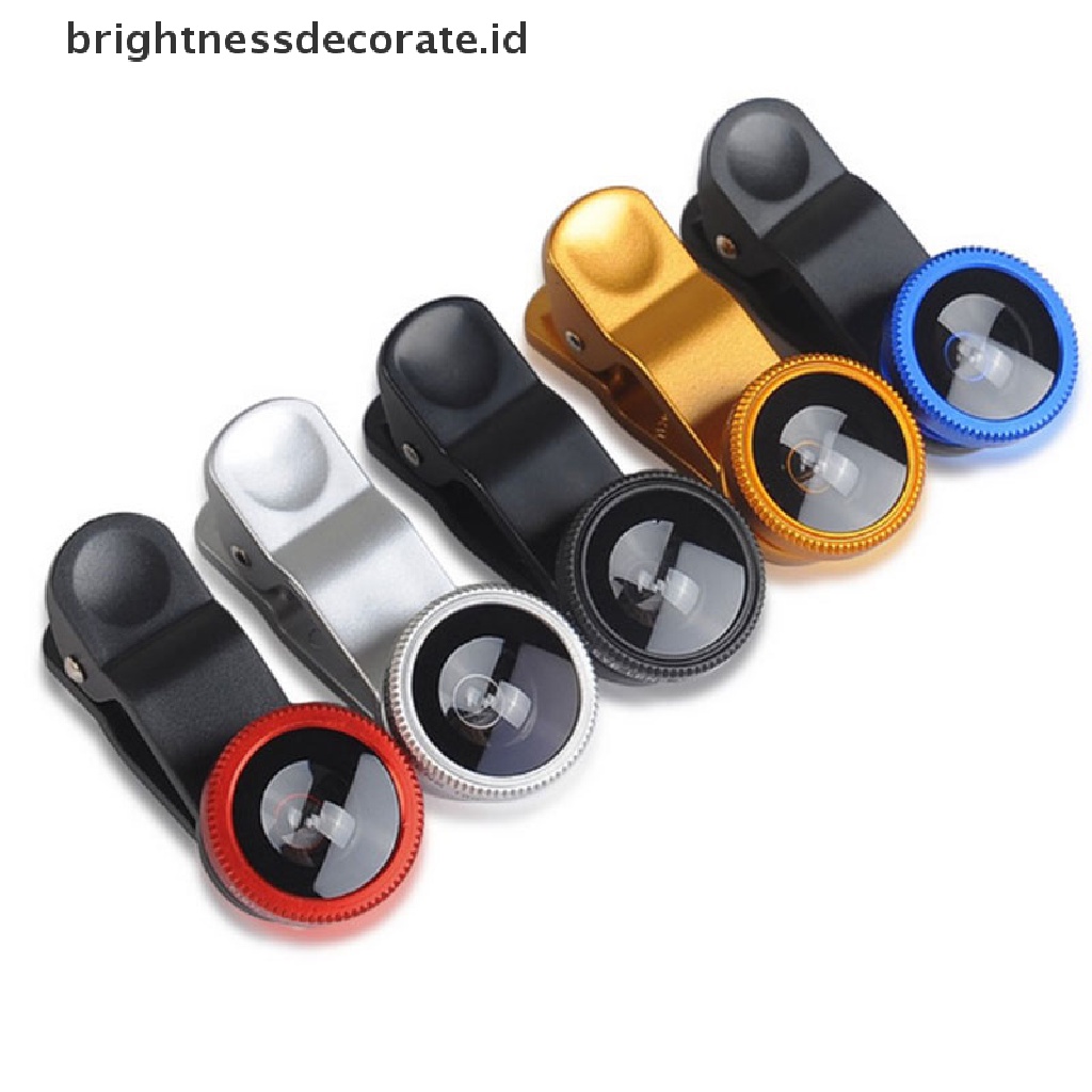 [Birth] 3in1 Handphone Fish Eye+Wide Angle+Lensa Kamera Makro Untuk Hp Universal [ID]