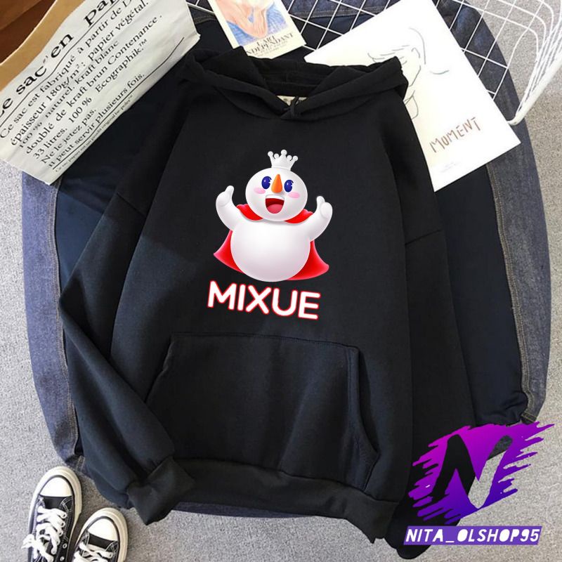 sweater hoodie anak mixue es krim