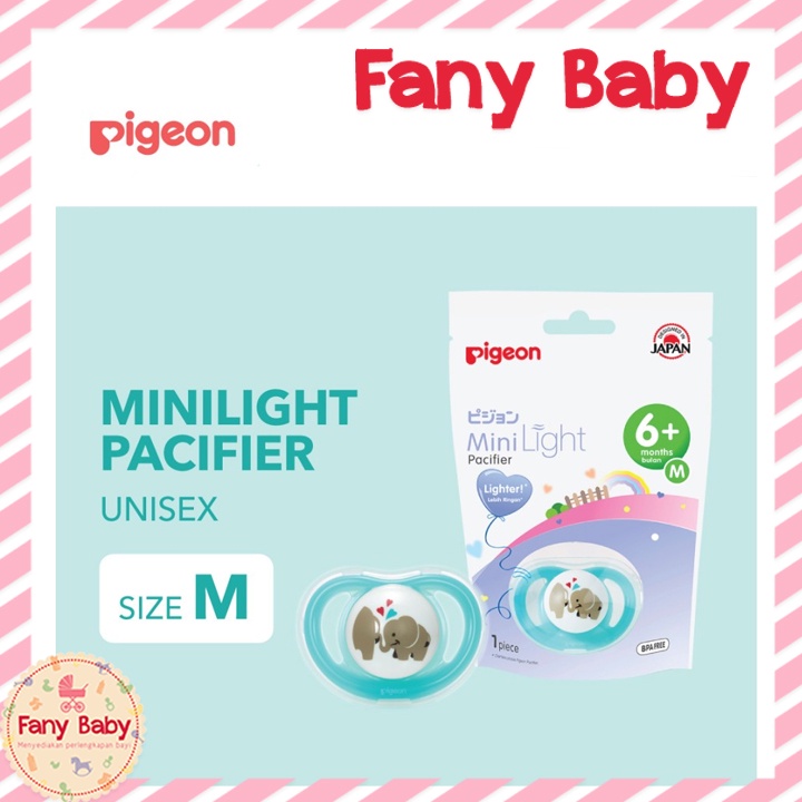 PIGEON PACIFIER MINI LIGHT [ M 6M+ ]