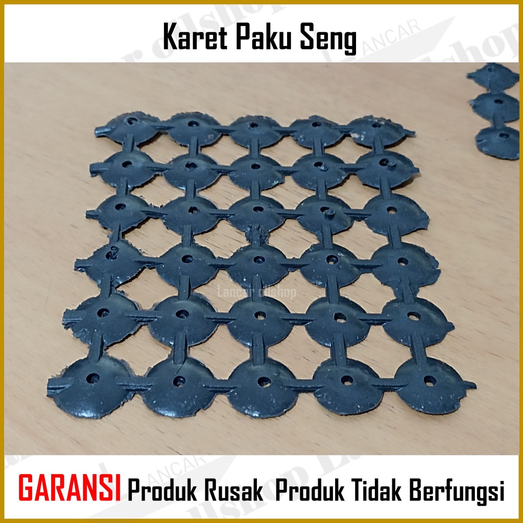 Karet Paku Payung Hitam / Karet Paku Seng Asbes / Ring Karet Paku Payung Seng Asbes