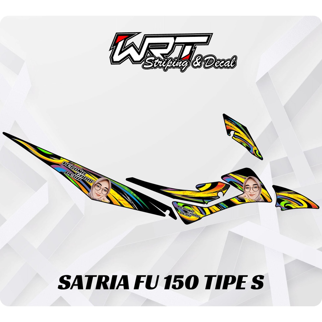 Striping Satria FU Tipe S-Stiker Decal Satria FU 150 Tipe S Hijab