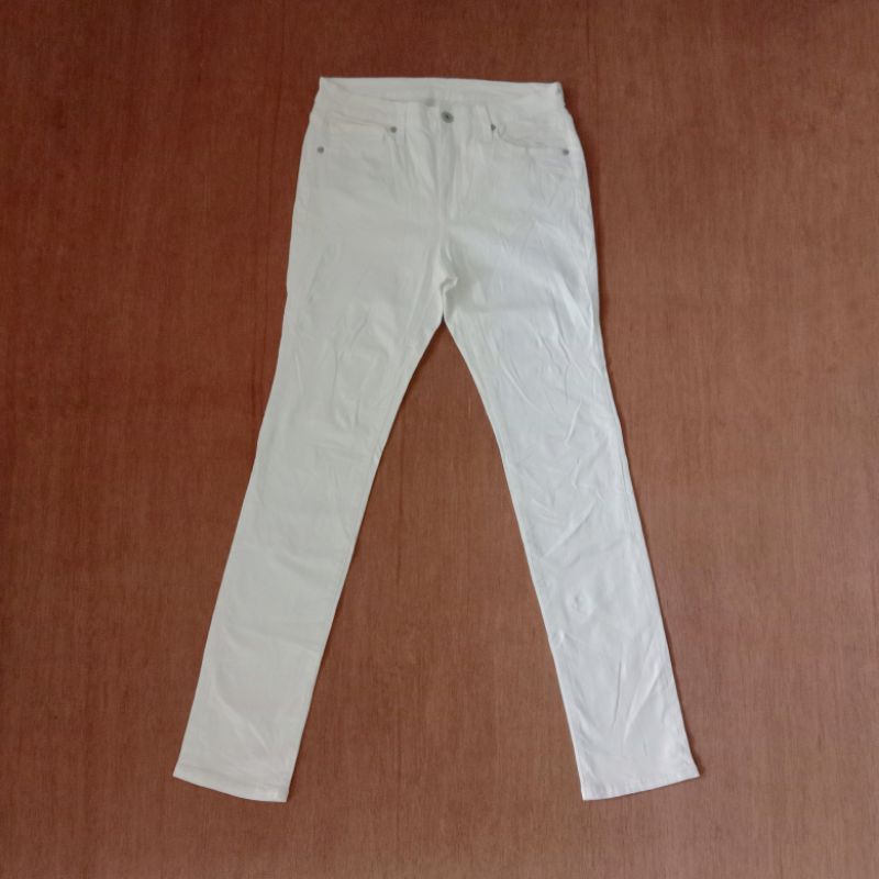 Jeans Uniqlo By GU White Original