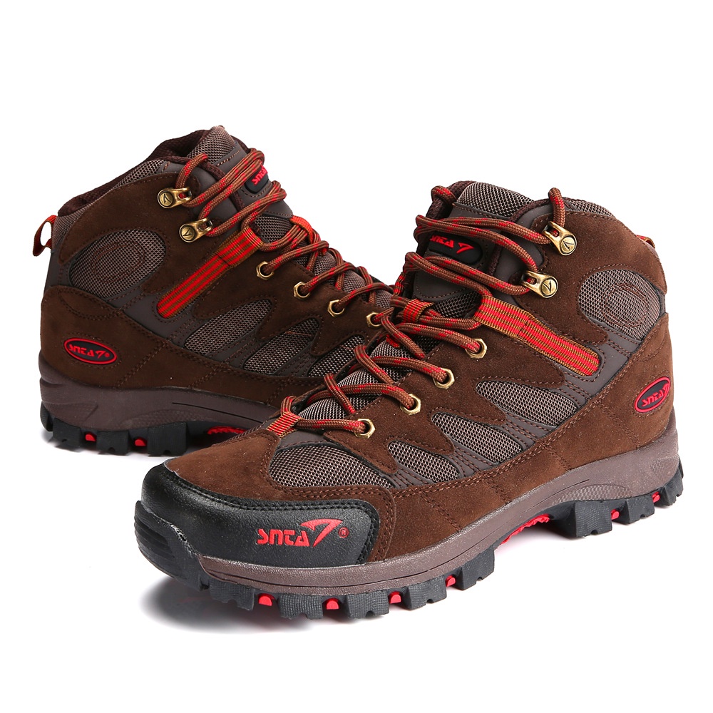 Sepatu Gunung Snta 486 Brown Red Hiking/Fashion/Trekking/Outdoor